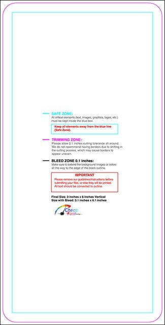 Sticker 3inx6in V Round Front guideline preview