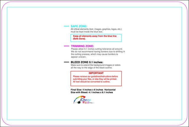 Sticker 4inx6in H Round Front guideline preview
