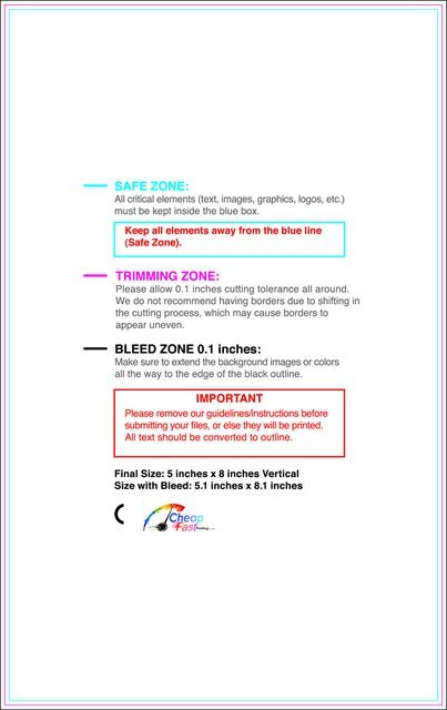 Sticker 5inx8in V Front guideline preview