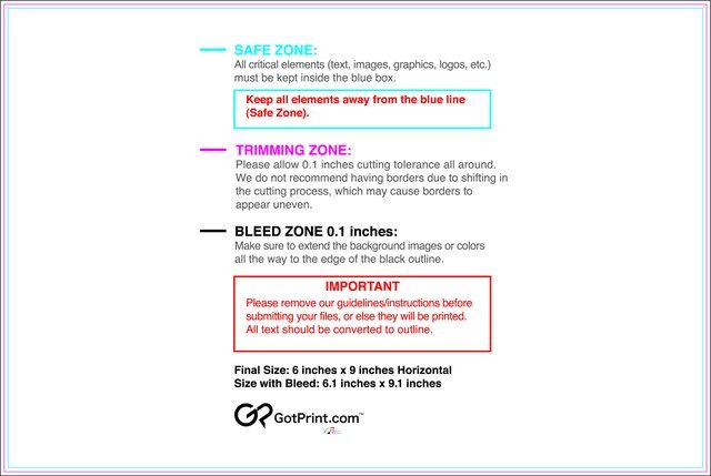 Sticker 6inx9in H Front guideline preview