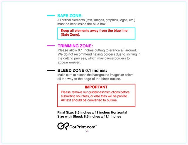 Sticker 8.5inx11in H Front guideline preview