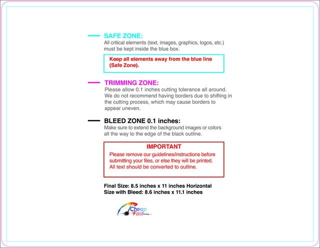 Sticker 8.5inx11in H Round Front guideline preview