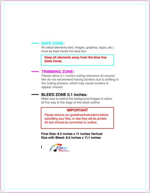 Sticker 8.5inx11in V Round Front guideline preview