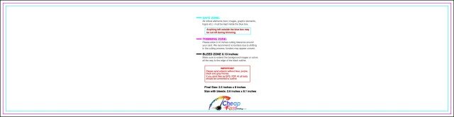 Sticker 8inx2in H guideline preview
