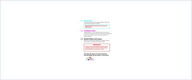 Banner 2.5ftx6ft H Front guideline preview