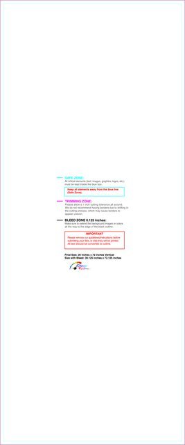 Banner 2.5ftx6ft V Front guideline preview