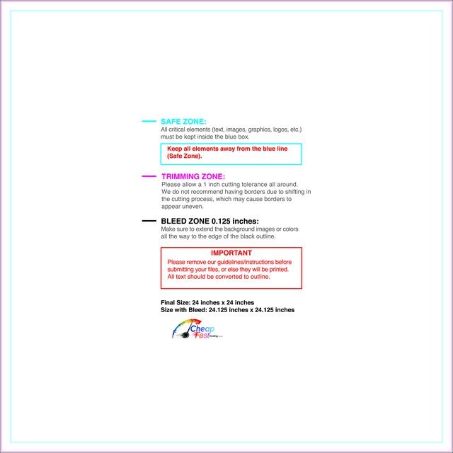 Banner 2ftx2ft Front guideline preview