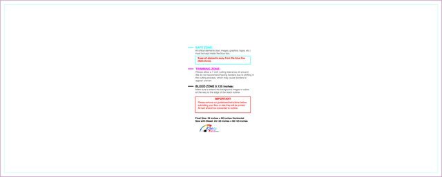 Banner 2ftx5ft H Front guideline preview