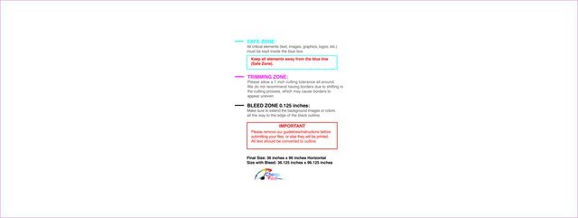 Banner 3ftx8ft H Front guideline preview