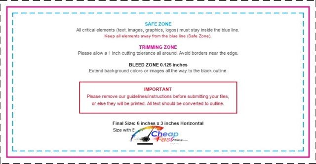 Vinylbanner 3inx6in H guideline preview