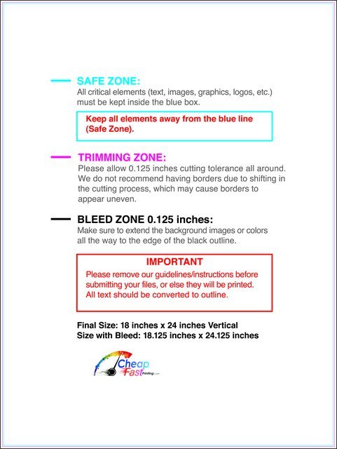 Windowcling 18inx24in V Front guideline preview