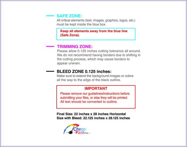 Windowcling 22inx28in H Front guideline preview