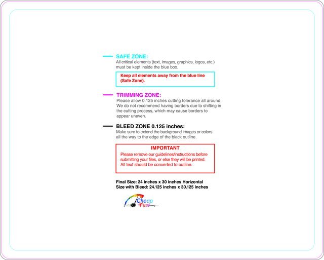 Windowcling 24inx30in H Round Front guideline preview