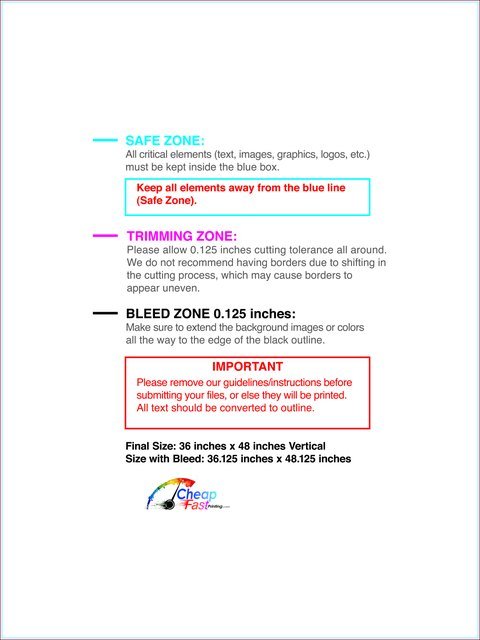 Windowcling 36inx48in V Front guideline preview