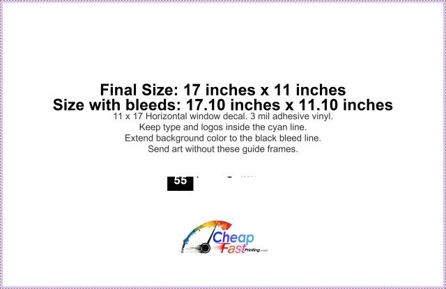 Window Decal 17inx11in H guideline preview