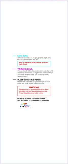 Windowdecal 22inx53in V Front guideline preview