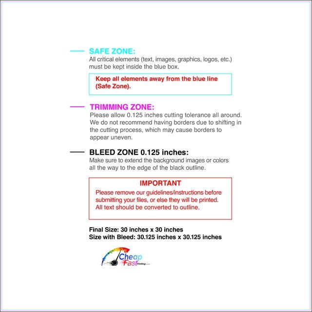Windowdecal 30inx30in Front guideline preview