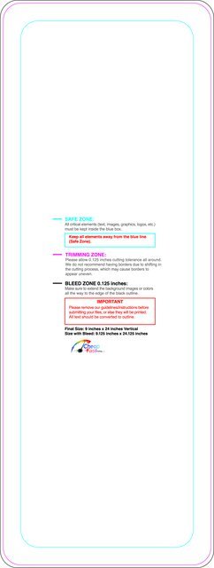 Windowdecal 9inx24in V Round Front guideline preview
