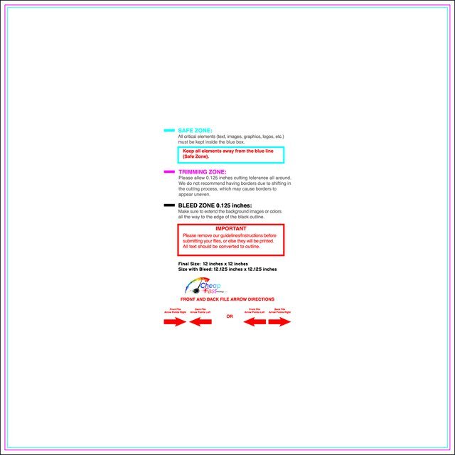 Yardsign 12inx12in Front guideline preview