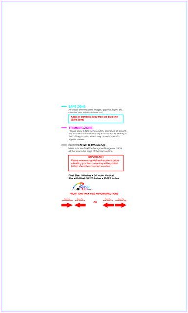 Yardsign 18inx30in V Front guideline preview