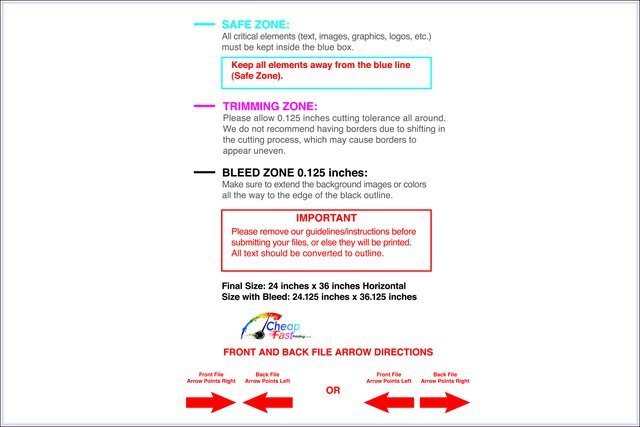 Yardsign 24inx36in H Front guideline preview