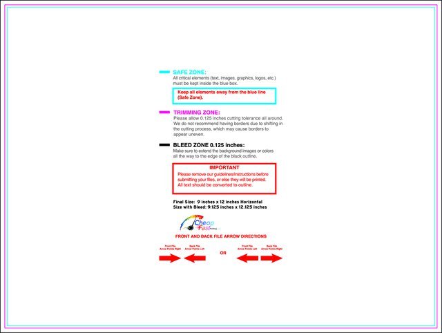 Yardsign 9inx12in H Front guideline preview