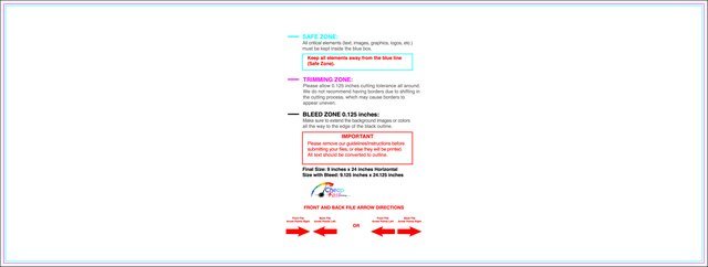Yardsign 9inx24in Front guideline preview