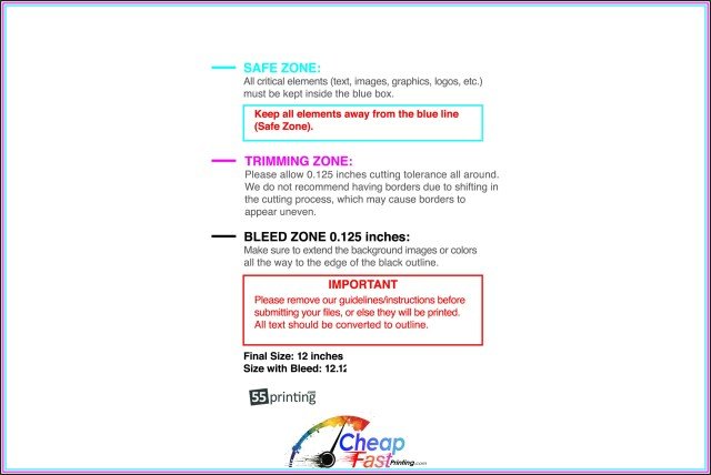 Yardsign 12inx18in H guideline preview